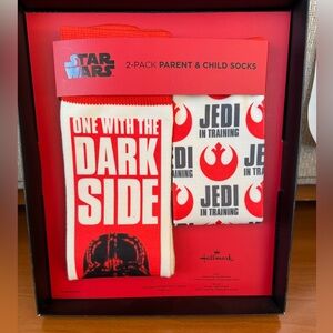 Star Wars Parent & Child Socks Set - Red and White